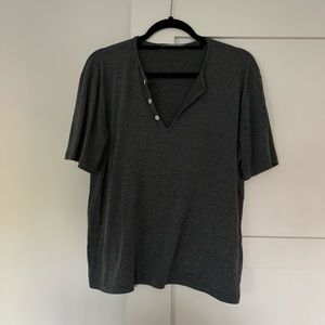 Women’s Grey Henley Shirt